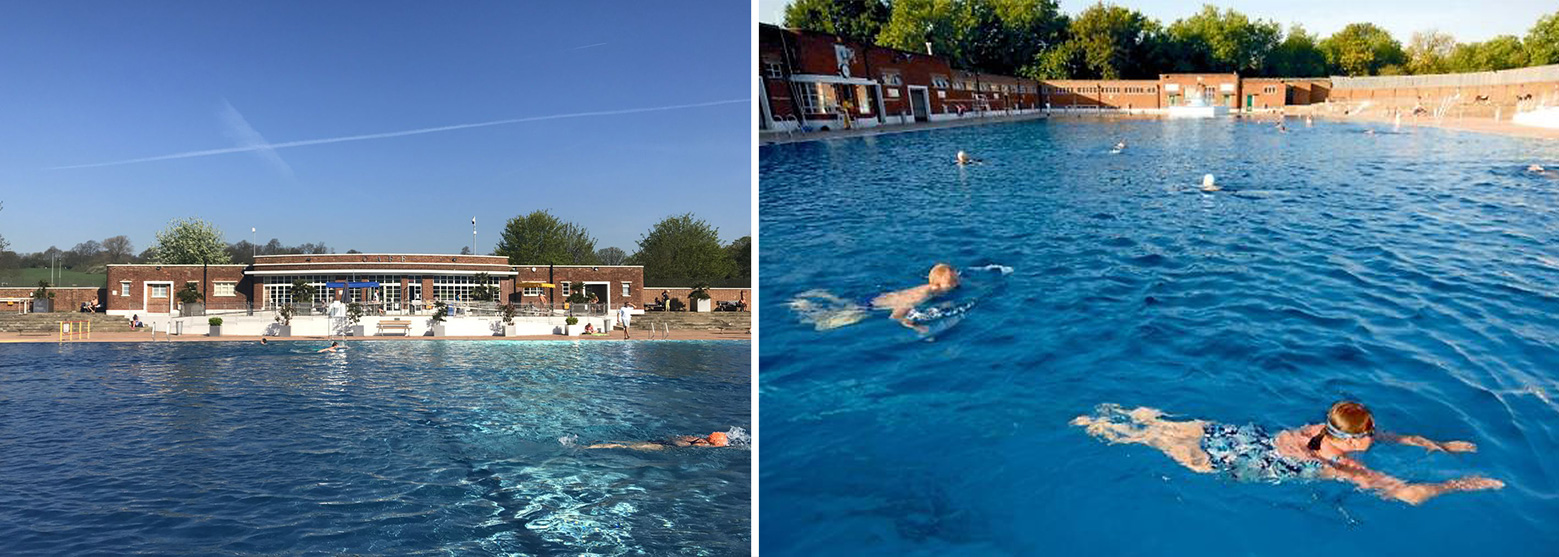 Swimming near Morshead Mansions