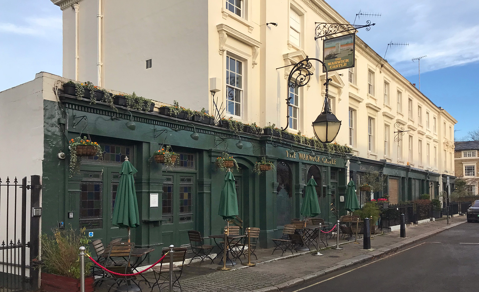 The exterior of The Warwick Castle, another Maida Vale pub that is thought of as a hidden gem